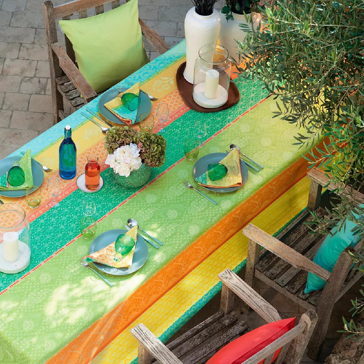 Garnier Thiebaut Tischdecke Mille Saris Kerala - beschichtet/abwaschbar