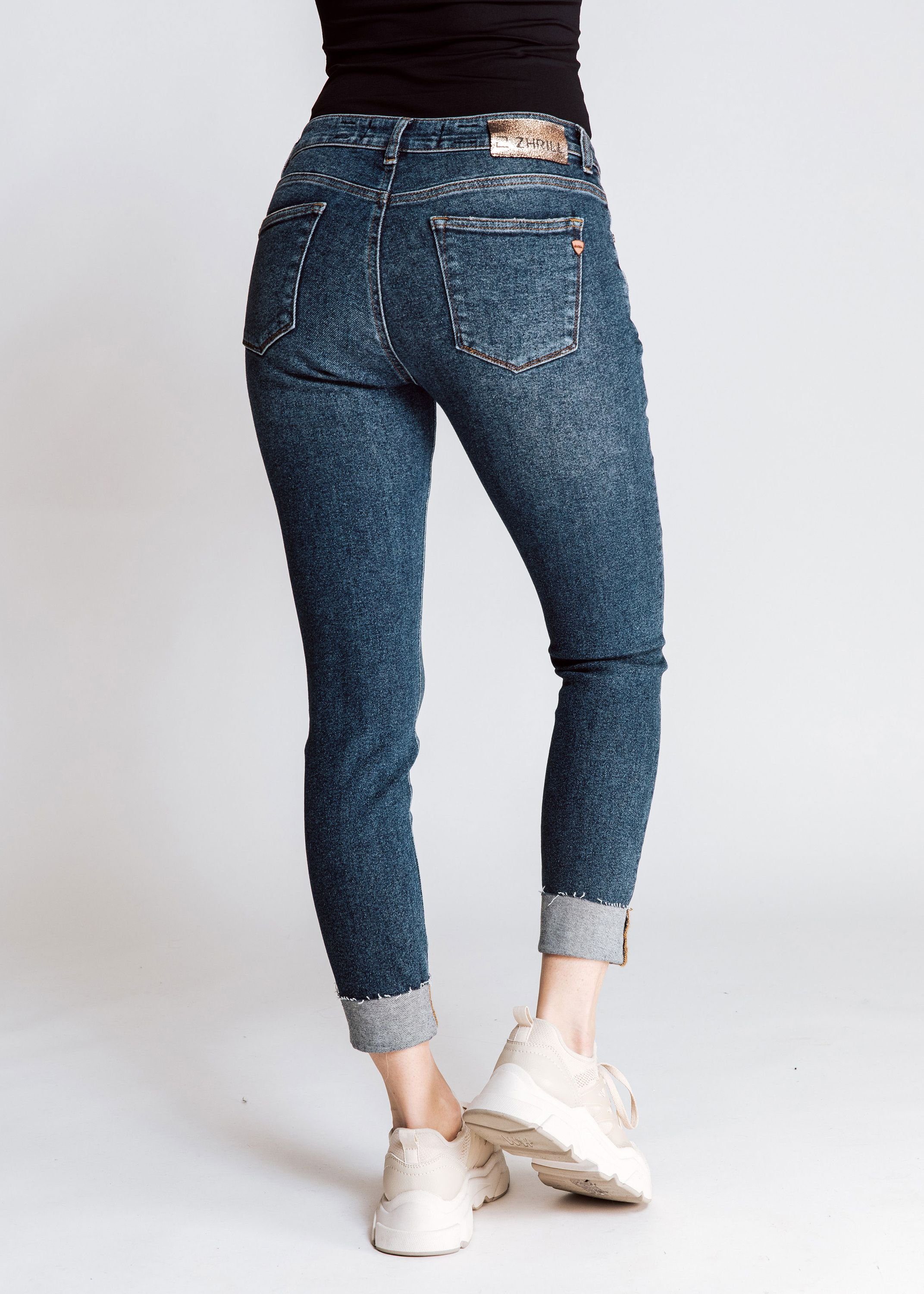 Skinny Blue Zhrill Jeans NOVA Tragekomfort Skinny-fit-Jeans angenehmer