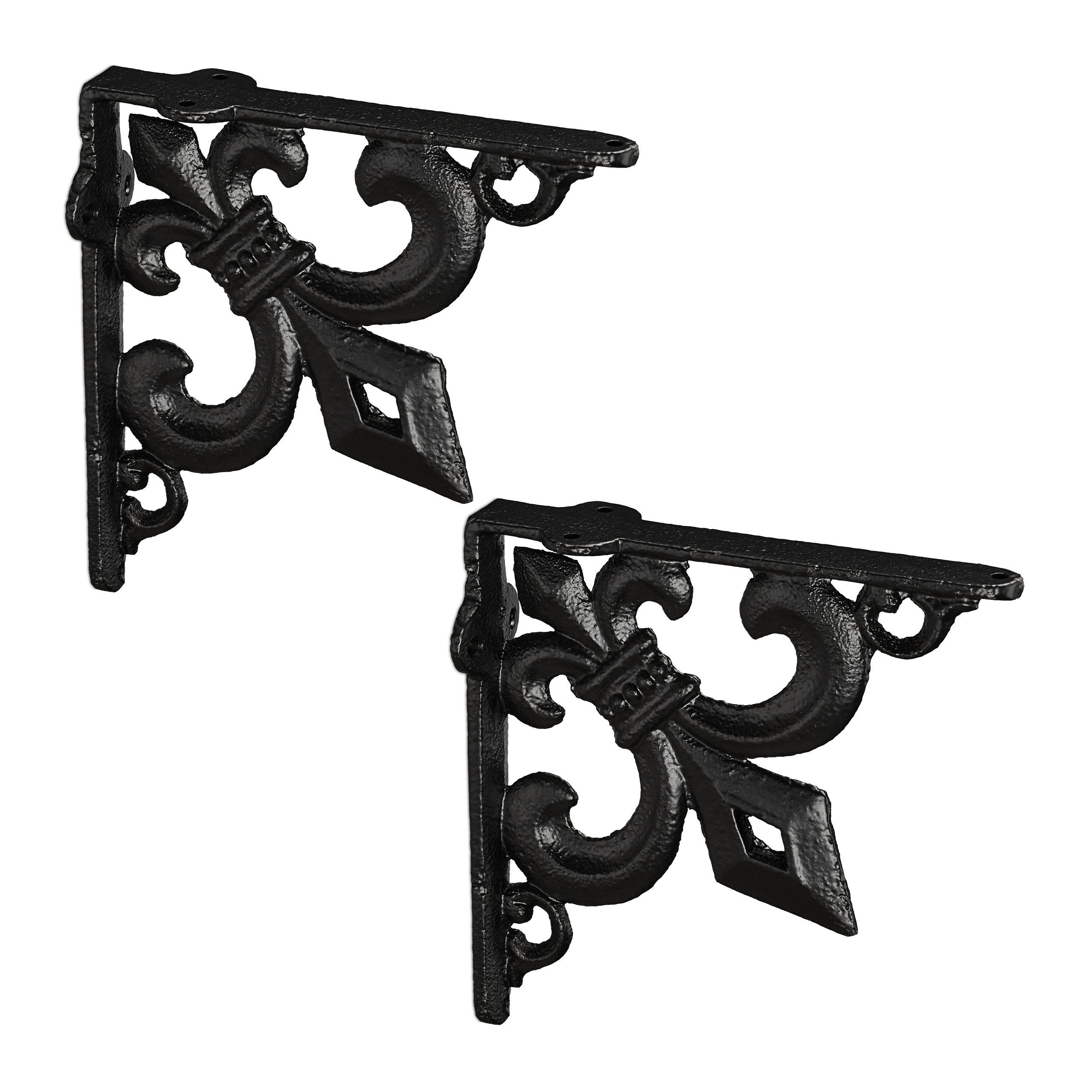 relaxdays Wandregalhalter Regalwinkel Gusseisen antik 2er günstig online kaufen
