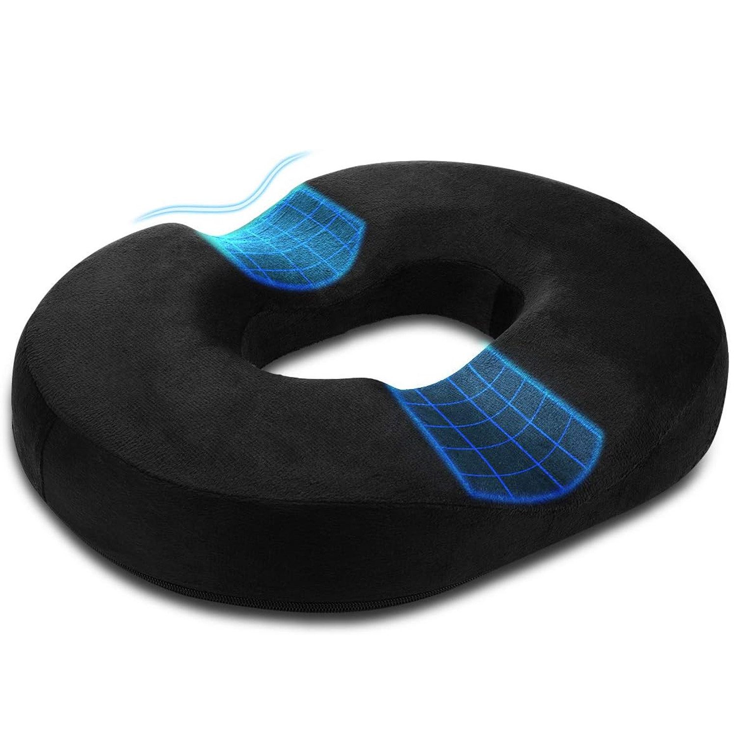 TUWENA Stuhlkissen Donut-Kissen für Schwangerschaft Druckgeschwüre Hämorrhoiden Bürostuhl, Schmerzlinderung Kissen Steißbein, Postnatal, Ischias