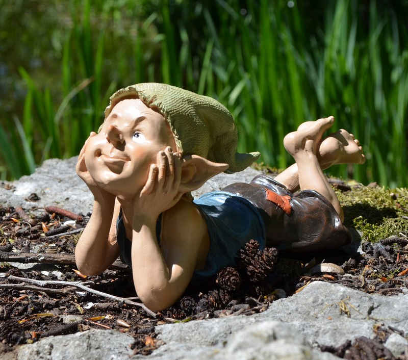 Vogler direct Gmbh Gartenfigur Magical Garden - Gartenpixie "Ach ja...", LxBxH: 26x10x13cm