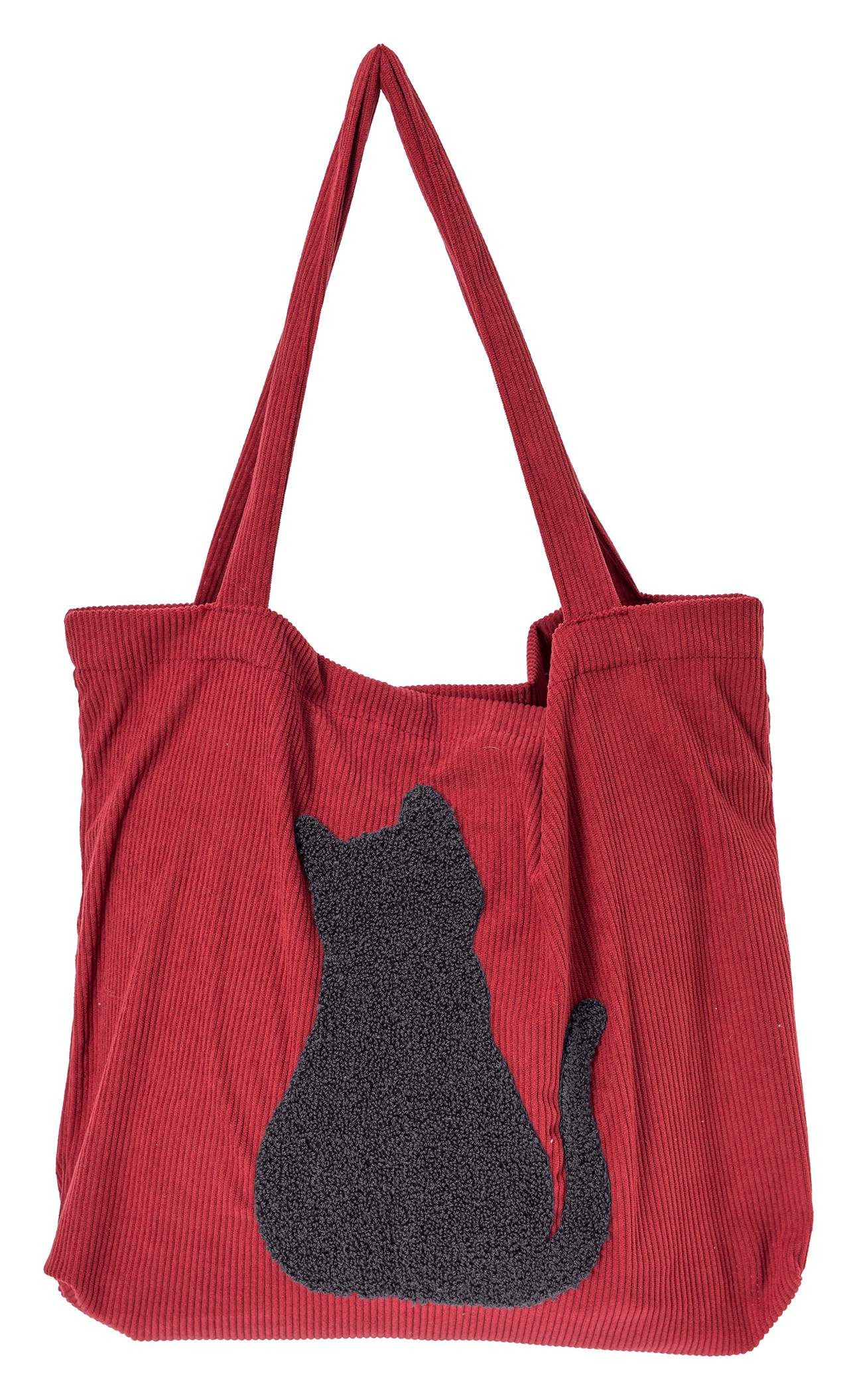 Magma Heimtex Umhängetasche Cordstofftasche Pixie 3D-Effekt getuft Tiermoti günstig online kaufen