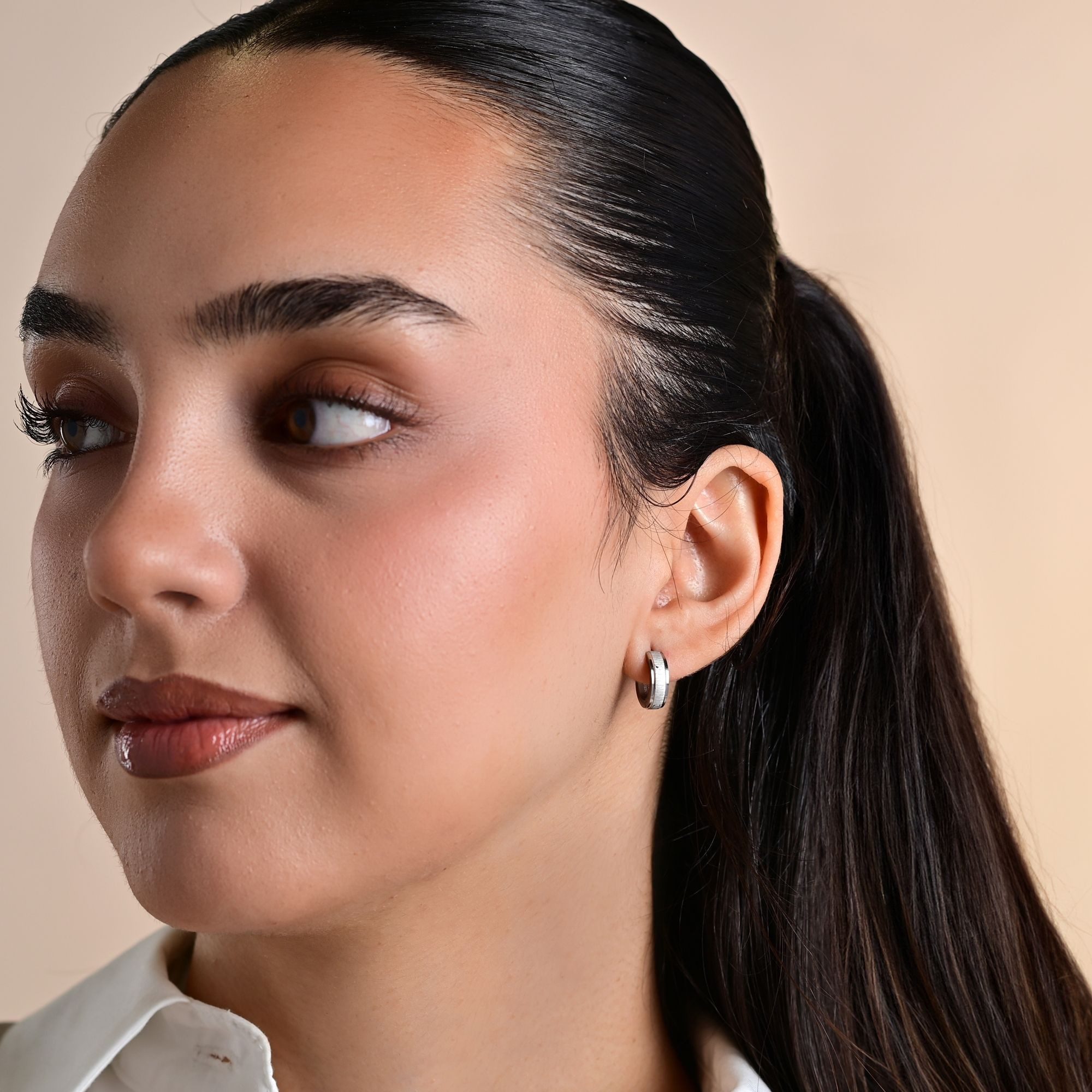 Adelia´s Klappcreolen Damen Ohrringe – Klappcreole aus Edelstahl, Perfekt als Geschenk zum einfach so
