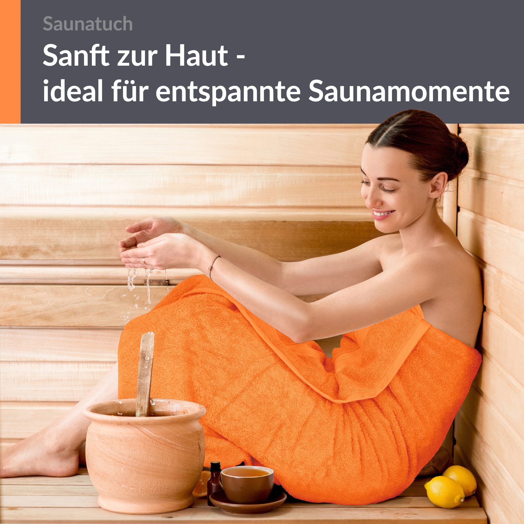 Lashuma Saunatuch XXL Handtuch, Frottee (1-St), Badetuch Damen & Badehandtuch Herren 100x200 cm - Saunahandtuch 80x220 – Bild 4 von 5