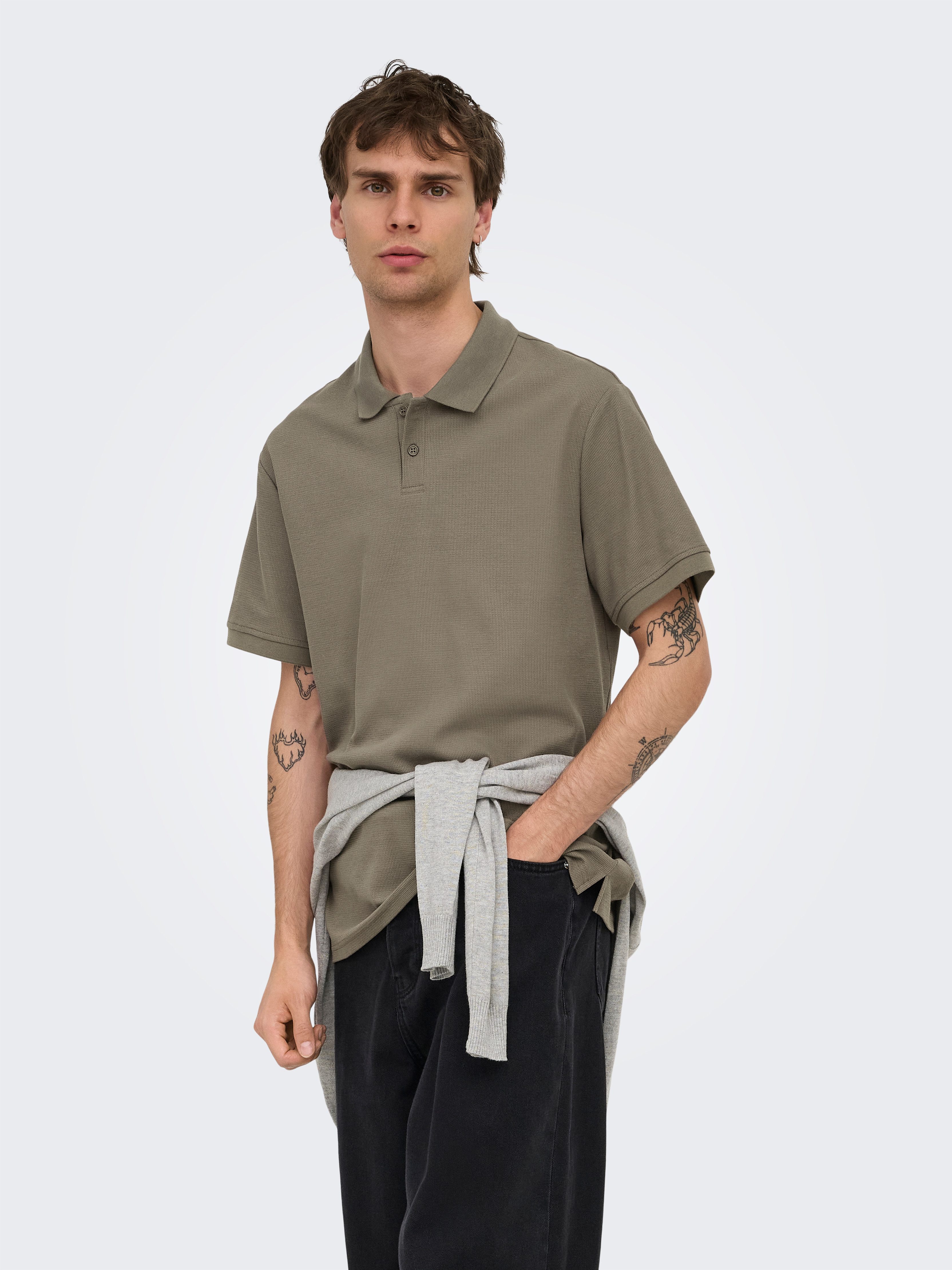 ONLY & SONS Poloshirt ONSBEN REG SS POLO SHIRT NOOS Baumwolle, regular fit