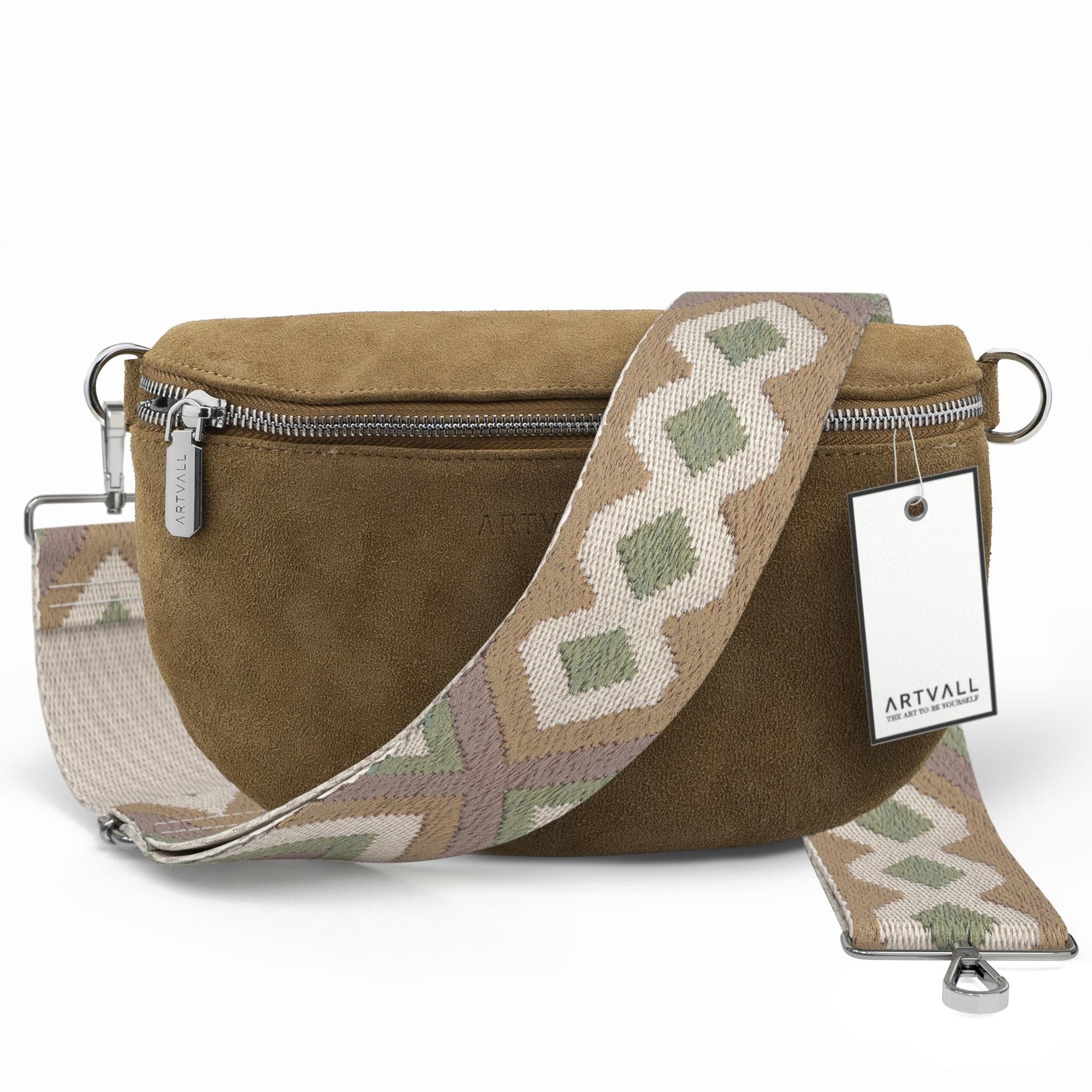 ARTVALL Umhängetasche Wildleder Handtasche Damen Brusttasche günstig online kaufen