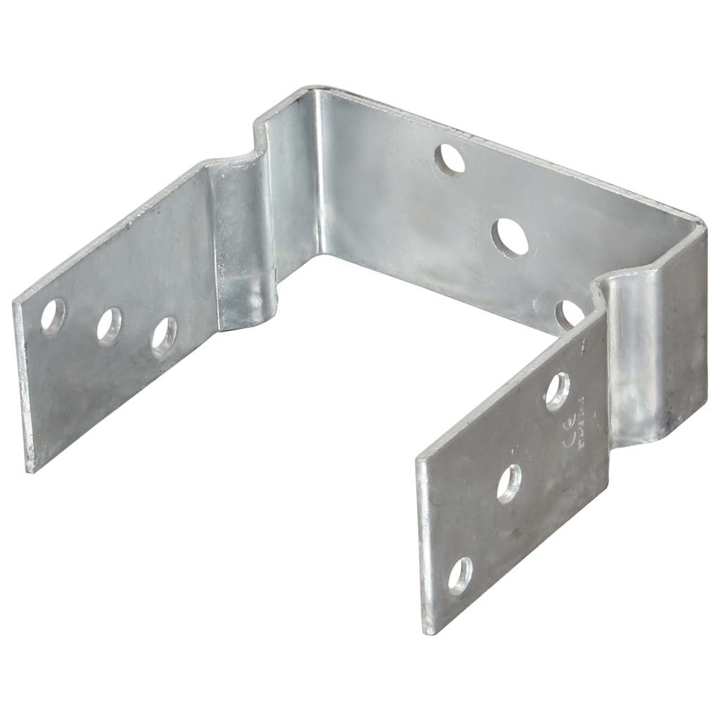 vidaXL H-Pfostenanker Pfostenträger 6 Stk. Silbern 14×6×15 cm Verzinkter Stahl, (6-St)