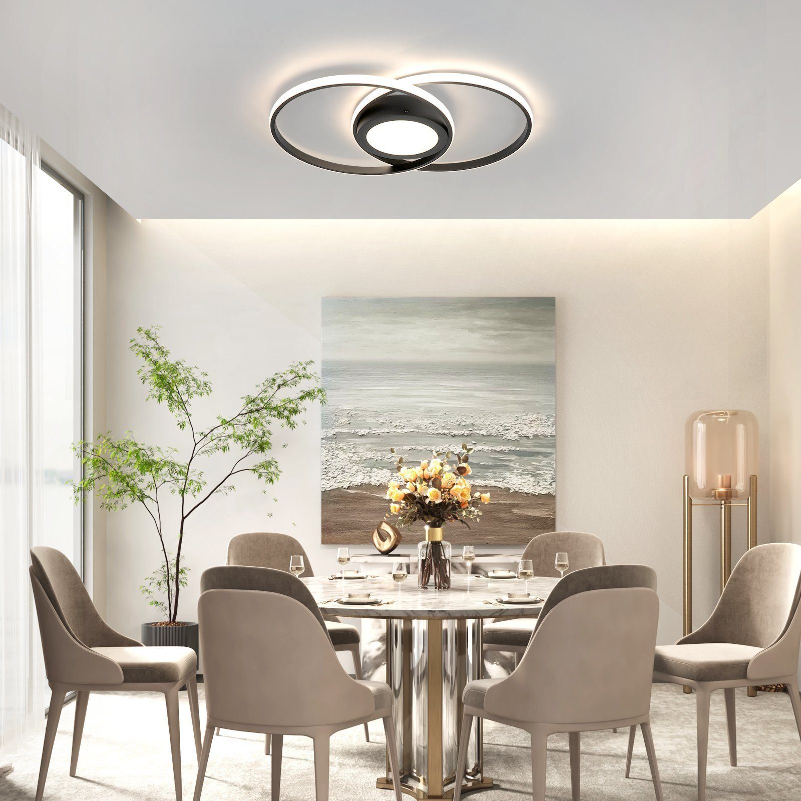 ZMH LED Deckenleuchte Dimmbar Modern 48W günstig online kaufen