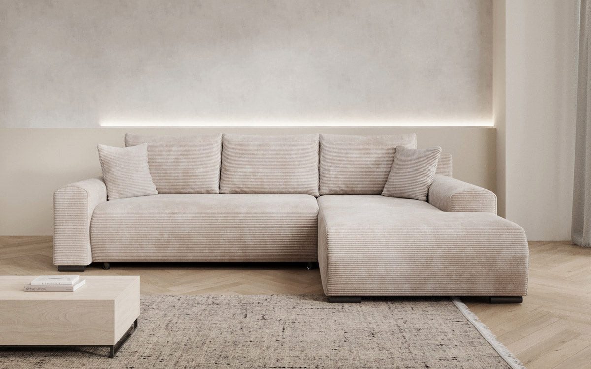 Luxusbetten24 Schlafsofa Designer Sofa Hanna, mit Schlaffunktion und Stauraum