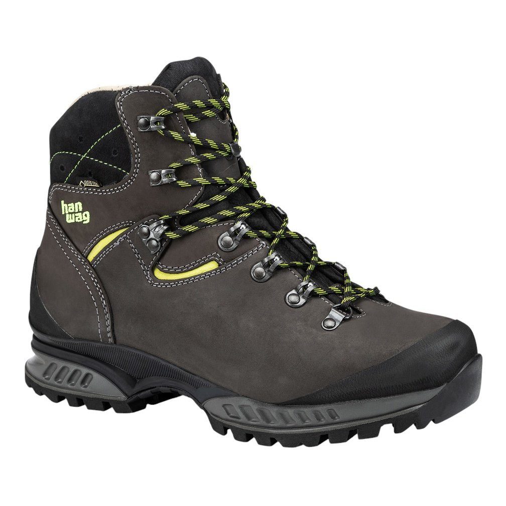 Hanwag Tatra II GTX (Nubukleder, wasserdicht) asphaltgrau/gelb Herren Wanderschuh