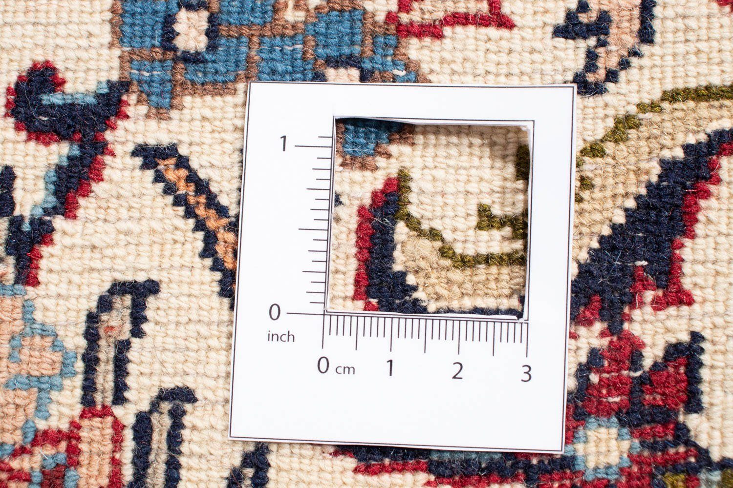 10 x Orientteppich Perser rechteckig, - Wohnzimmer, mm, Zertifikat Einzelstück Classic Höhe: mit - morgenland, Handgeknüpft, cm dunkelblau, 308 - 193