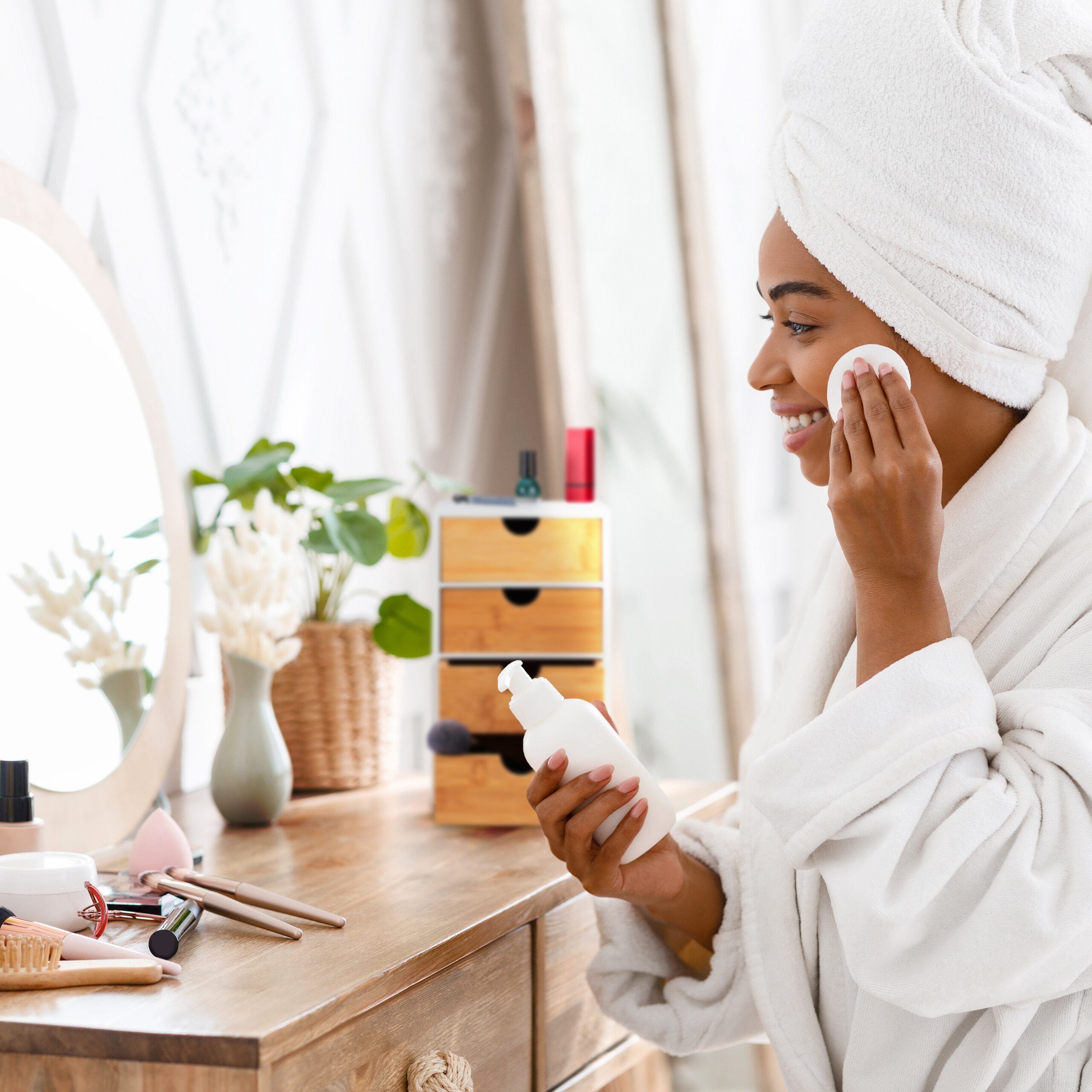 relaxdays Organizer Schubladenbox mit 4 Fächern