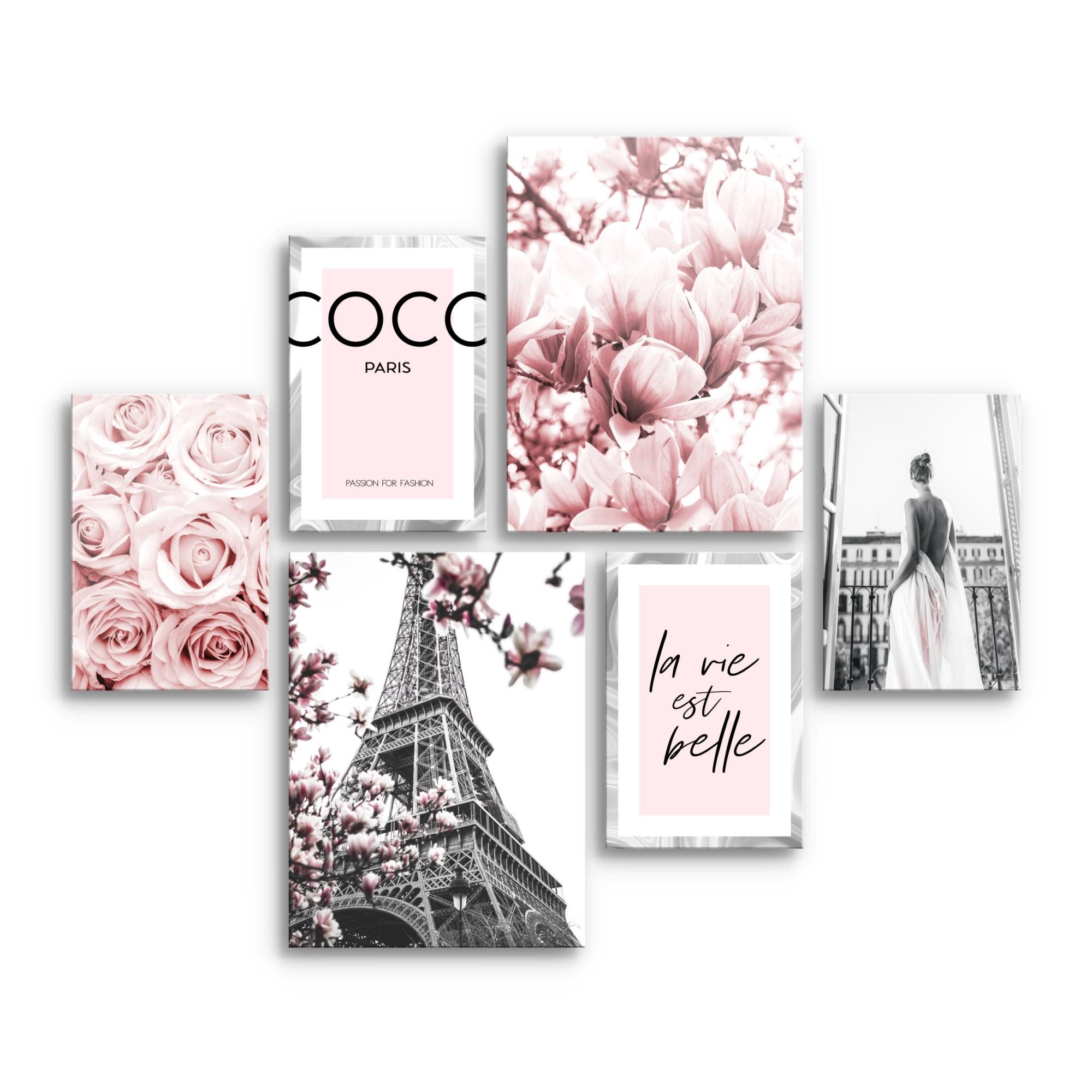 Novart Wandbild Wandbilder Fashion AUFHÄNGFERTIG Mädchen Teenager Paris 100 günstig online kaufen