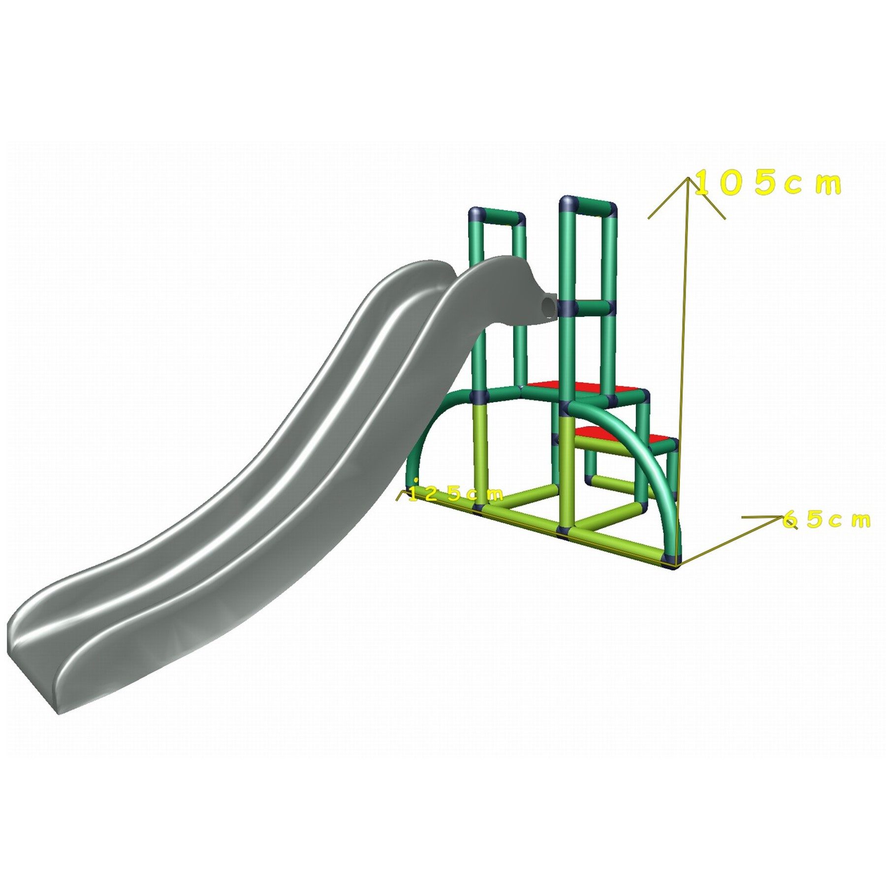 move and stic Indoor-Rutsche my first Slide ALMA Gartenrutsche Babyrutsche Meine erste Rutsche, (Spar-Set, 154 tlg), Recyclebarer Kunststoff