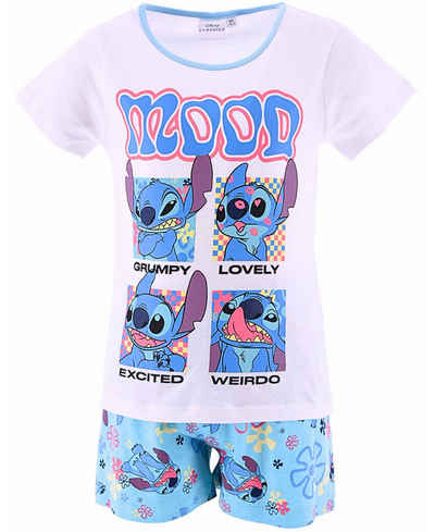 Lilo & Stitch Schlafanzug (2 tlg) Pyjama Set kurz - Mädchen Shorty Gr. 116-152 cm
