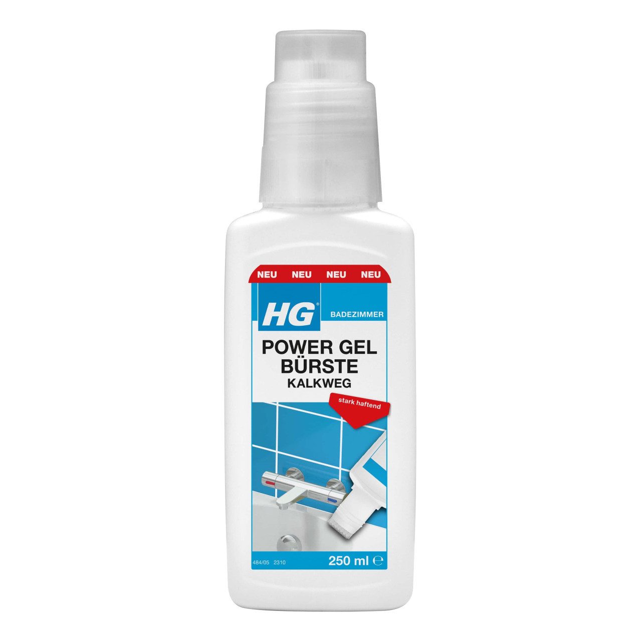 HG International B.V. HG Kalkweg Power Gel Bürste 250 ml Kalklöser