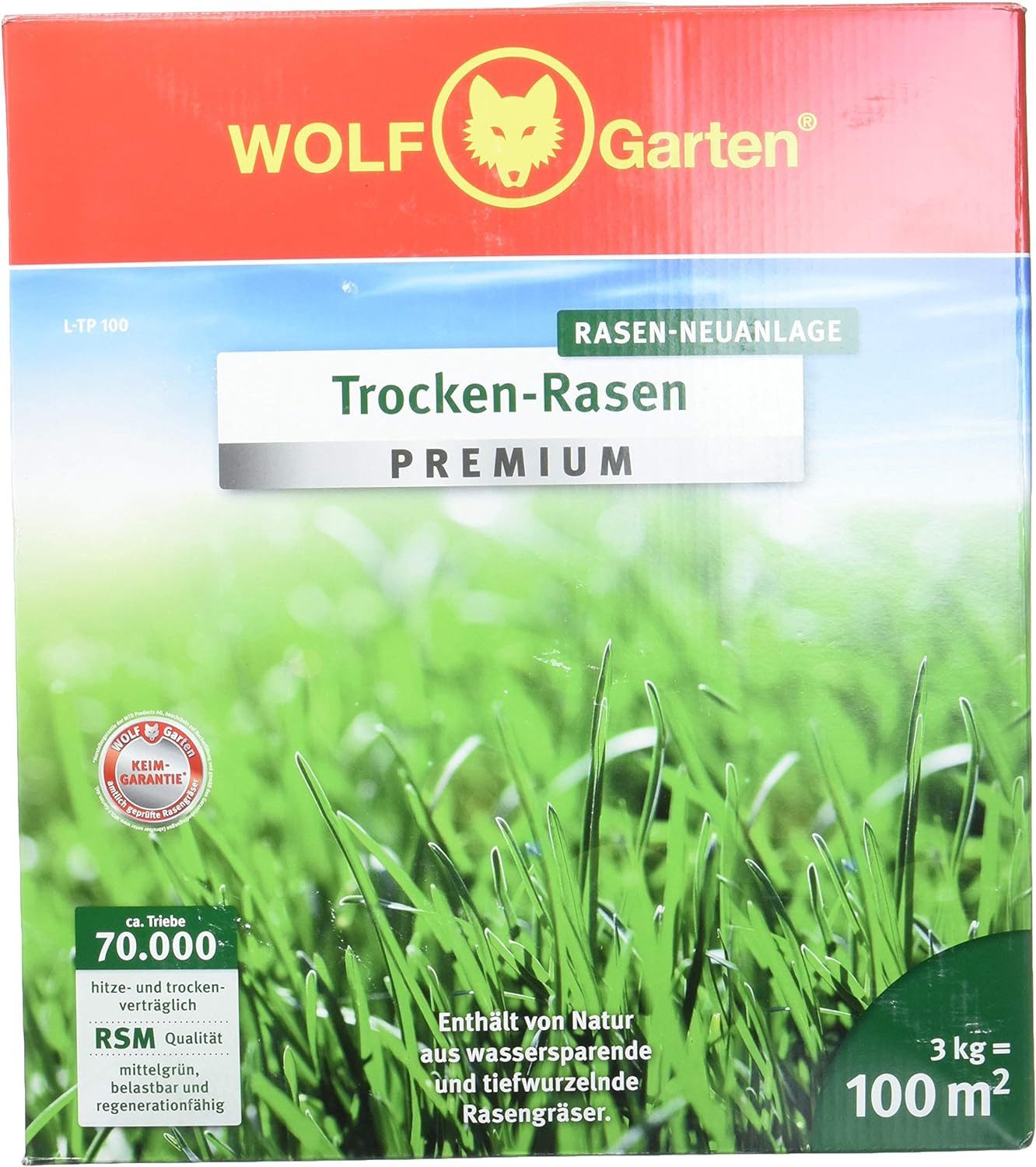 WOLF Rasendünger Trocken Rasen Premium, 100 günstig online kaufen