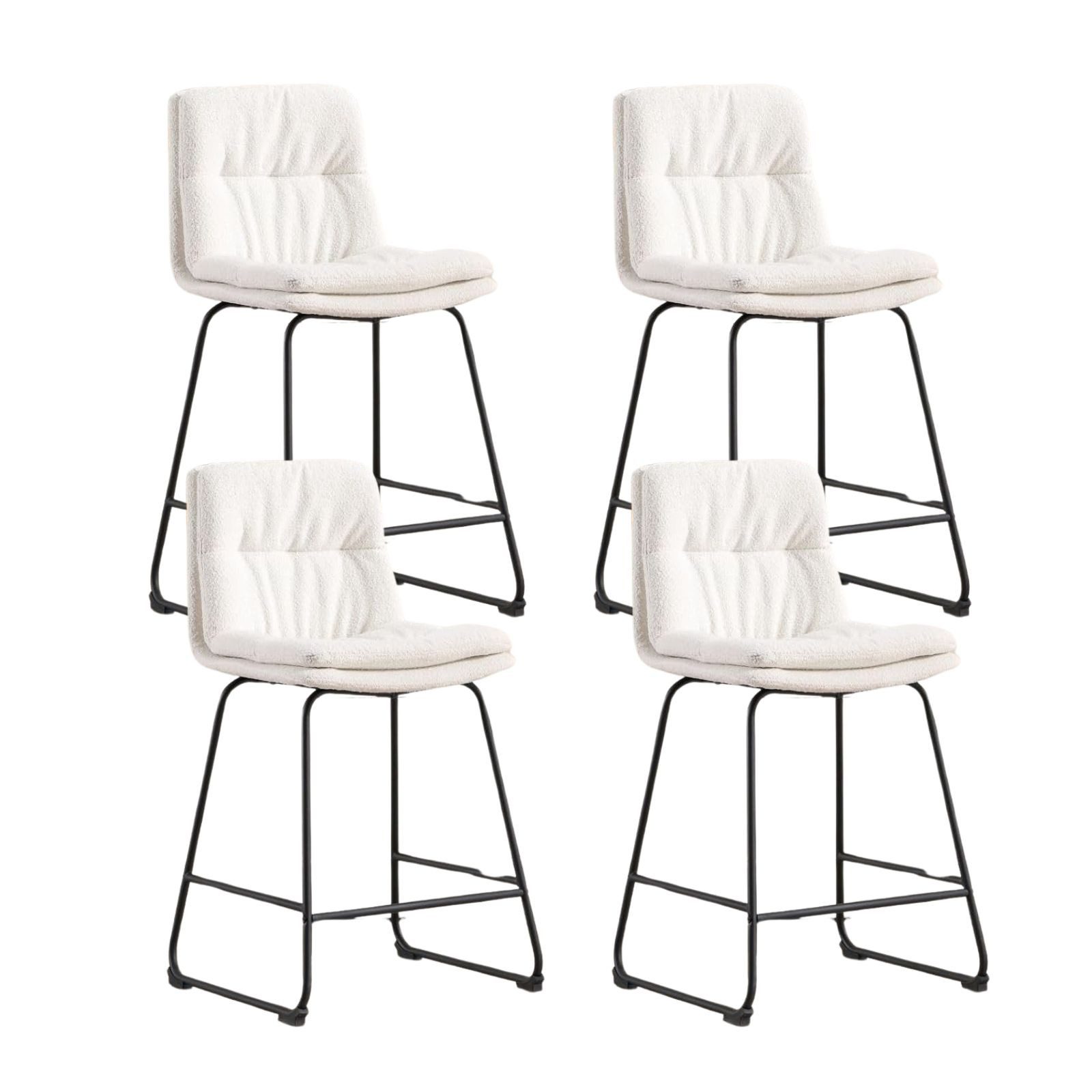 WAHSON OFFICE CHAIRS Barhocker 2er Set,PU-Leder/Kunstfell günstig online kaufen