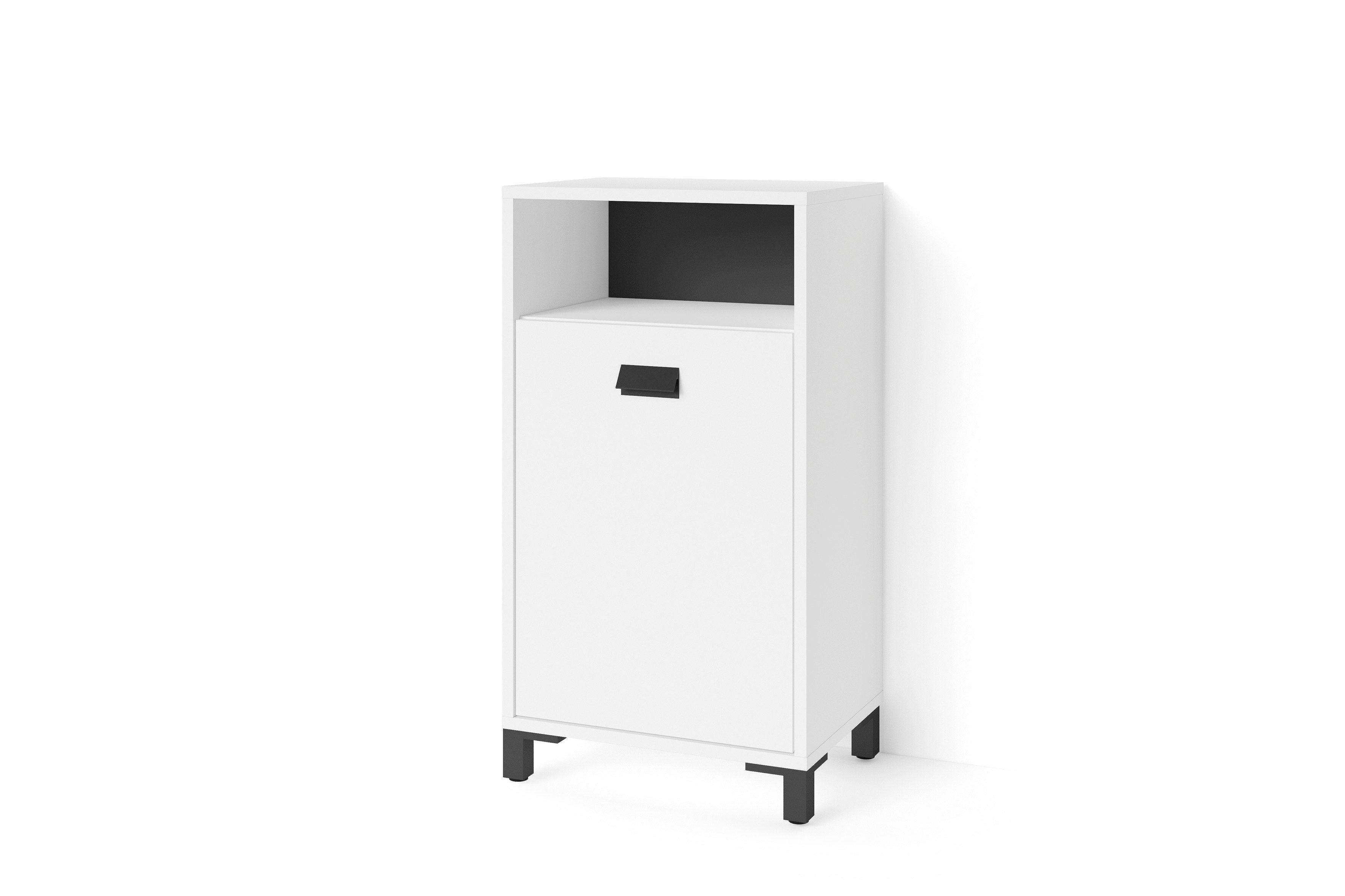 byLIVING Seitenschrank WELLNESS (B 42, H 77,5, T 31 cm) Badschrank mit offenem Fach in Artisan Eiche Nachbildung oder weiß