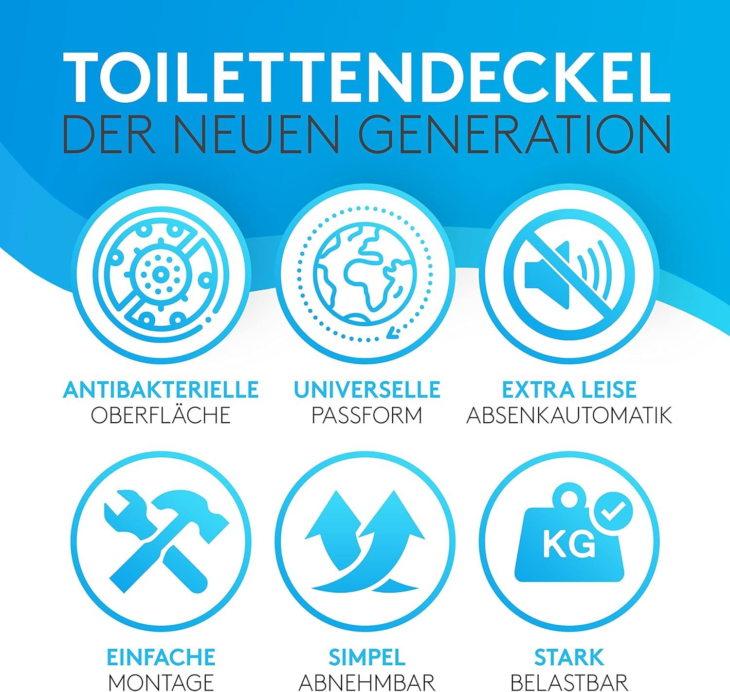 Comodo WC-Sitz Toilettendeckel mit Absenkautomatik und günstig online kaufen