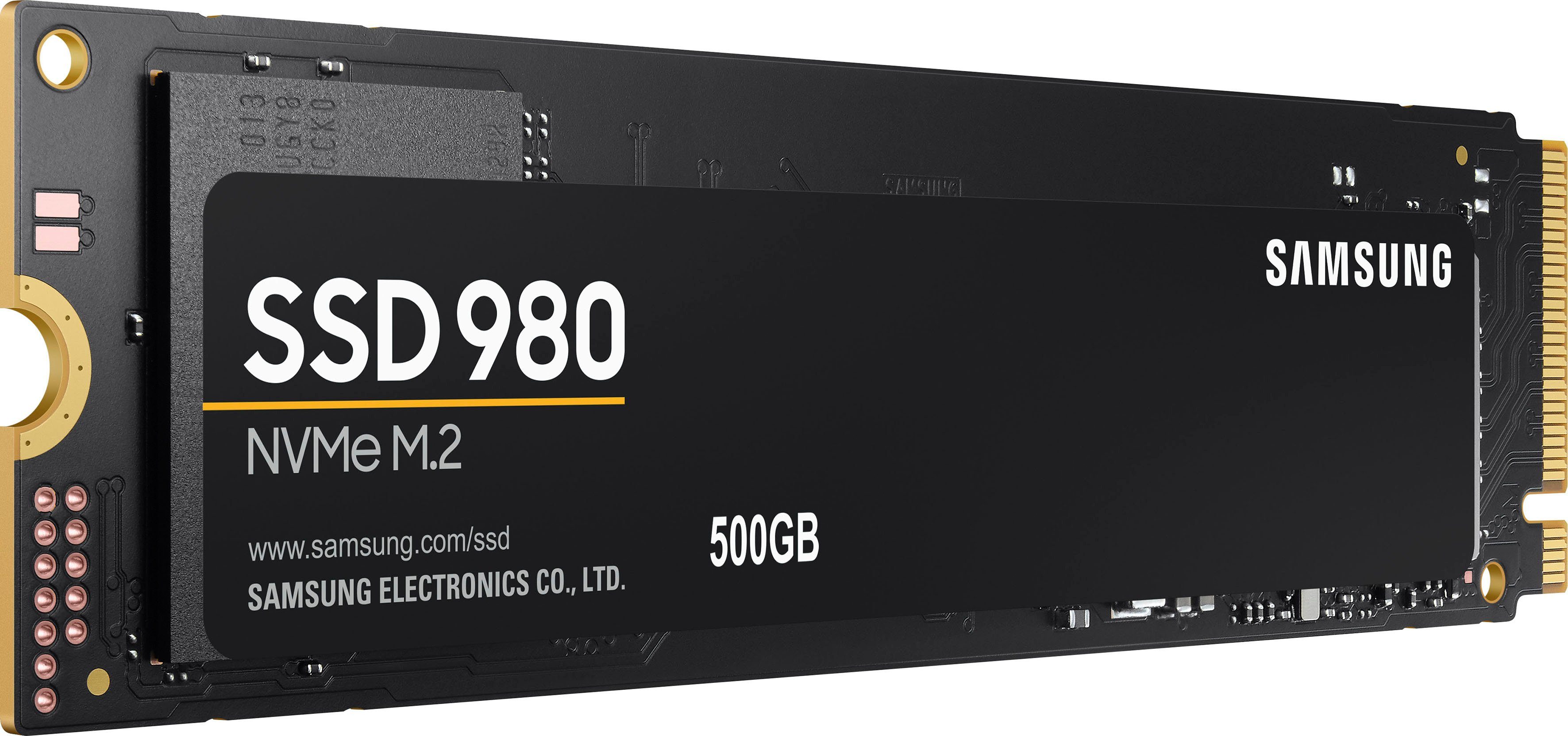 Samsung SSD 980 interne NVMe 2600 Schreibgeschwindigkeit, GB) Lesegeschwindigkeit, (500 MB/S SSD 3100 MB/S