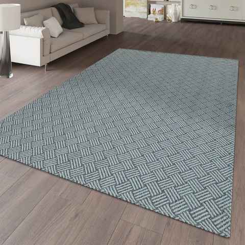 Teppich Flachgewebter Teppich Geometrisches Muster Kontrurenschnitt Webmuster, TT Home, Läufer, Höhe: 4 mm