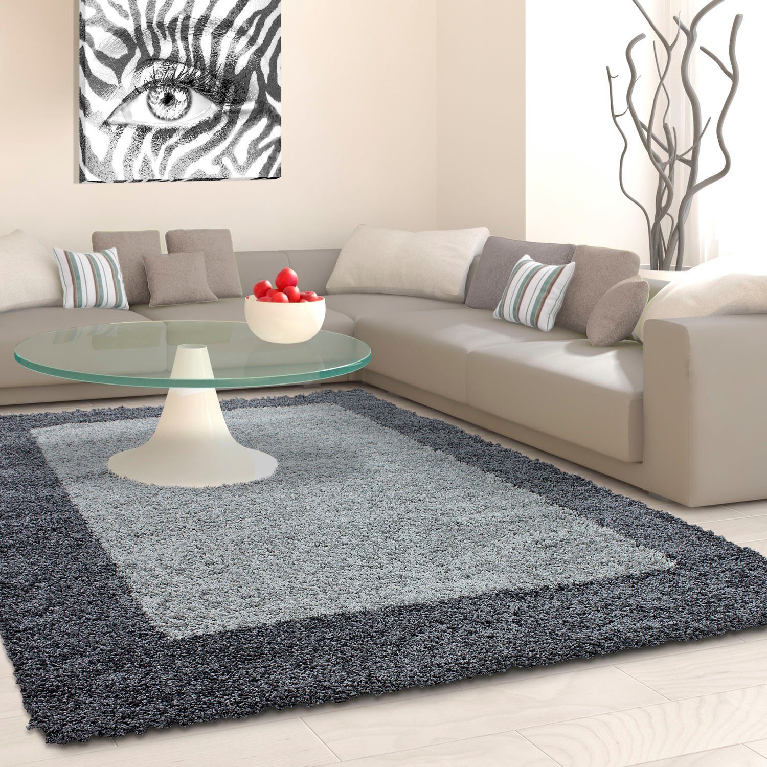 Ayyildiz Teppiche Hochflor-Teppich "Life Shaggy 1503" rechteckig 30 mm Höhe günstig online kaufen