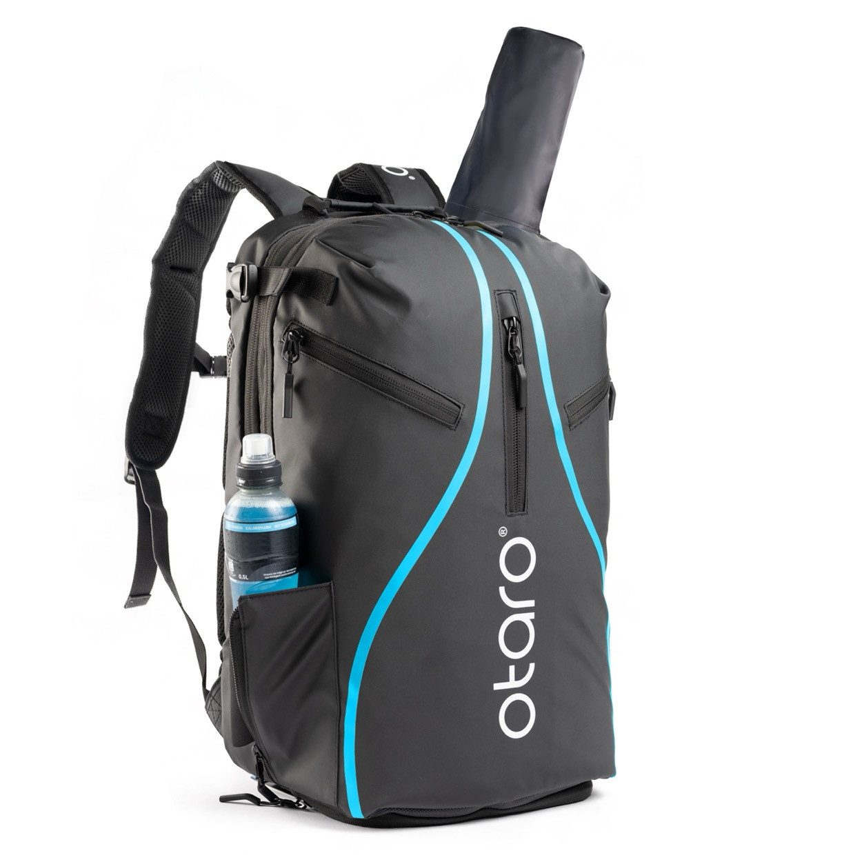 Otaro Tennisrucksack Tennisrucksack mit Schuhfach 2 Schläger Pro 42L (Für die gesamte Ausrüstung, 3-tlg., für Tennis + Badminton)