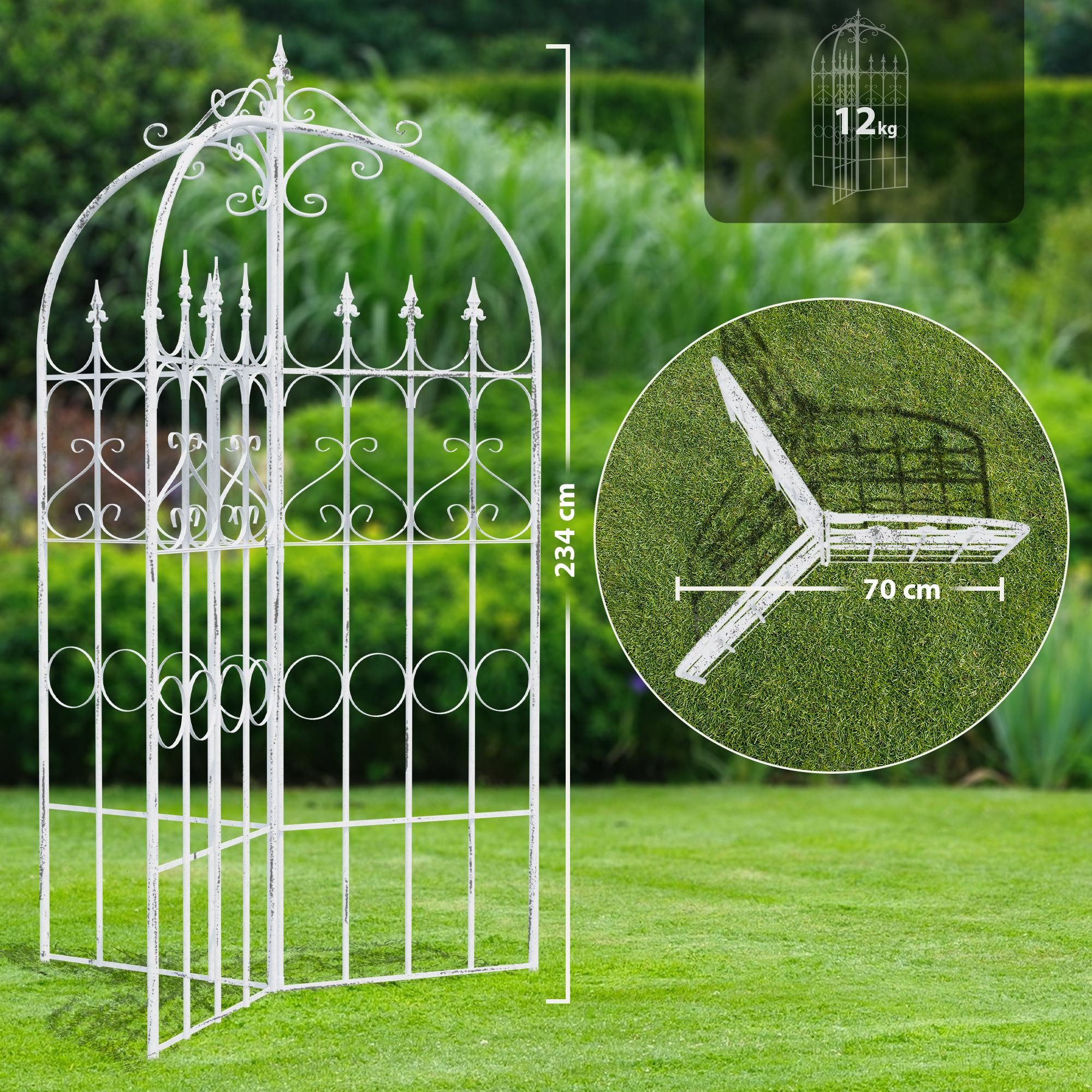 TPFGarden Rankgitter Florado Freistehendes Rankgitter mit romantischen Verz günstig online kaufen