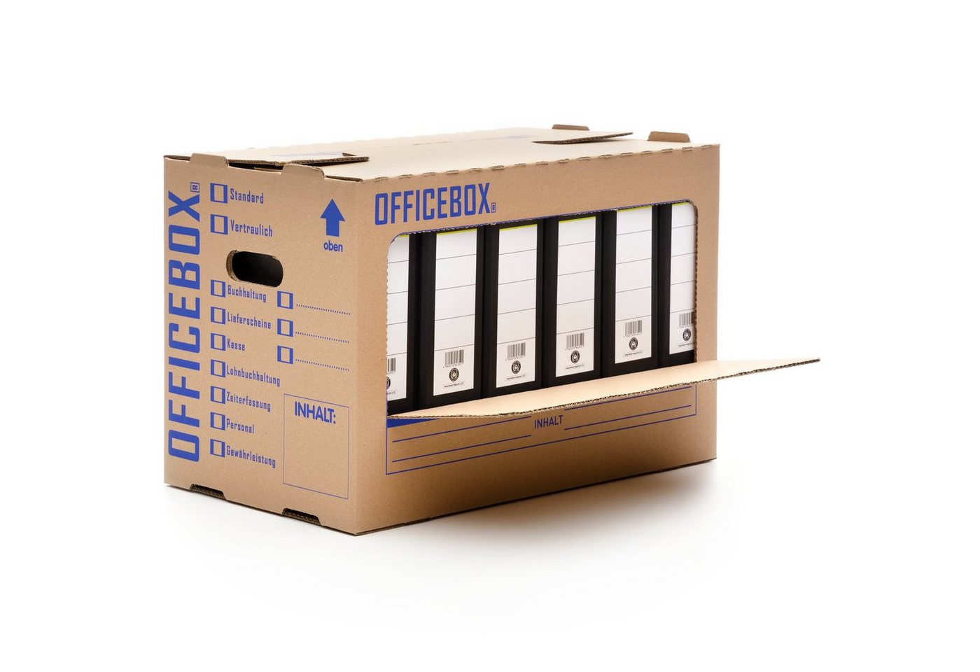 Thumbnail - KK Verpackungen Aufbewahrungsbox (Spar-Set, 10 St., 10er-Set), Officebox - Umzugskarton Archivkarton Ordnerkarton Aktenk...