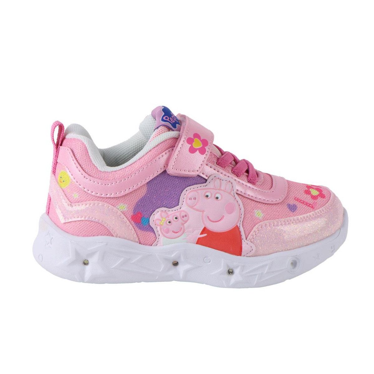 Peppa Pig Kinder Sportschuhe mit Lichteffekt leichte Freizeitschuhe Sneaker
