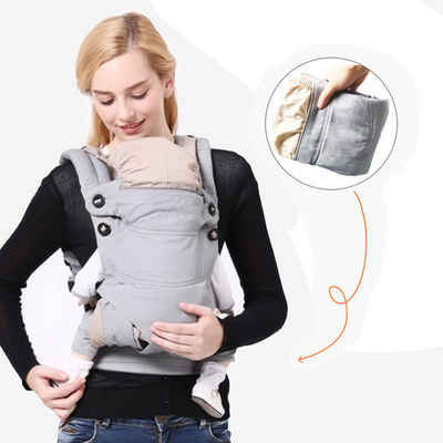 Cbei Bauchtrage Babytrage für Neugeborene und Kleinkinder Ergonomische (Bauchtrage Rückentrage für Babys & Kleinkinder (20kg), 1-tlg., Verstellbare atmungsaktive Babytrage, 1-tlg), leichte Babytrage mit Hüftsitz, Hüftgurt Babytrage