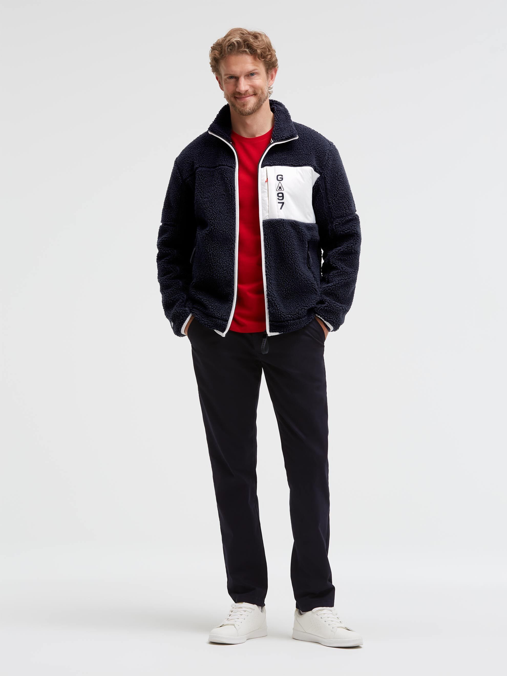 Gaastra Fleecejacke mit Reißverschluss an den Einschubtaschen – Bild 3 von 5