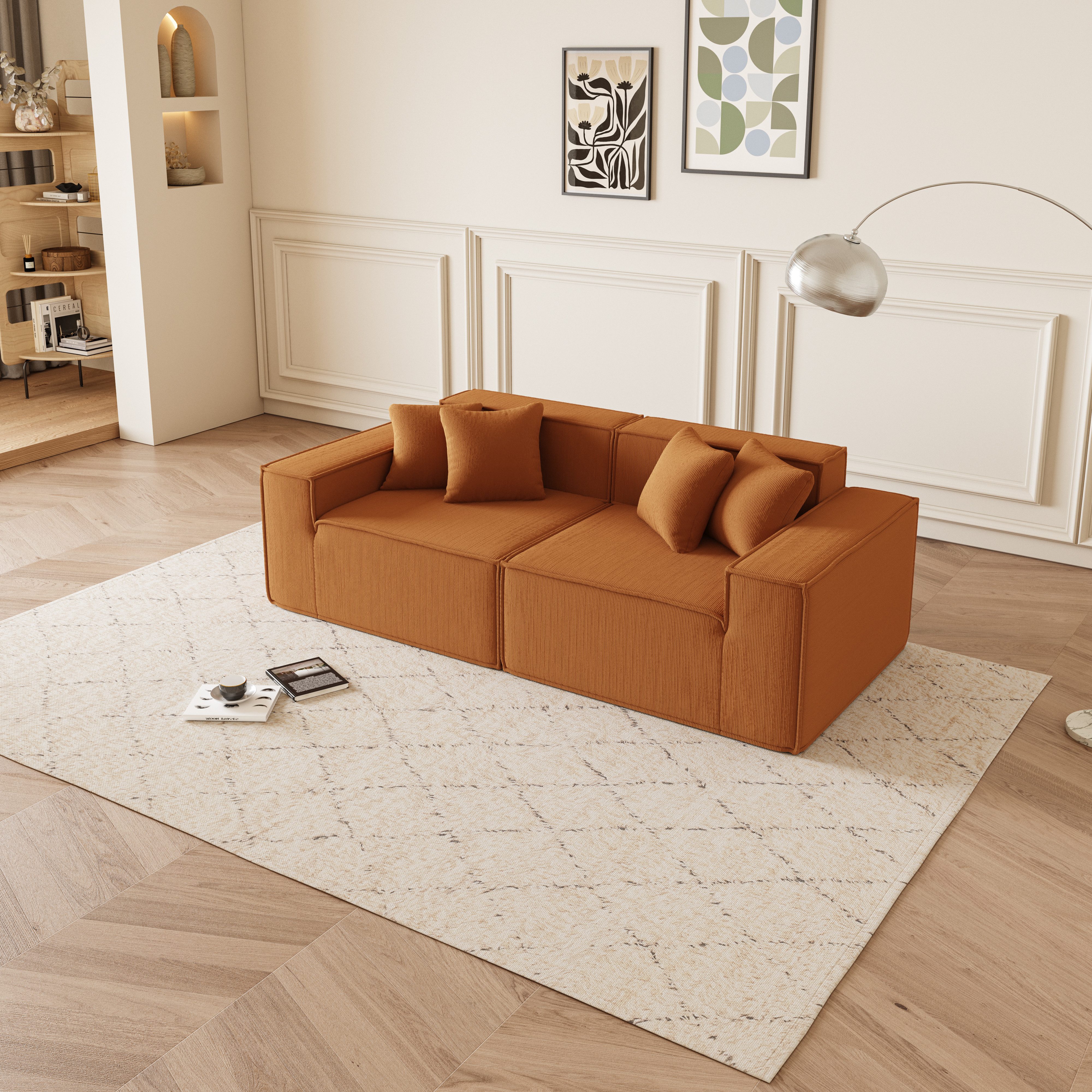 JOULISE 2-Sitzer MINOVA 2-Sitzer Sofa, Cordstoff, günstig online kaufen