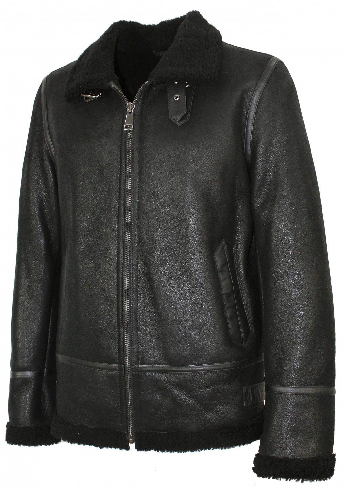 Jilani Lederjacke Jilani - Herren Lammfelljacke Lederjacke schwarz günstig online kaufen
