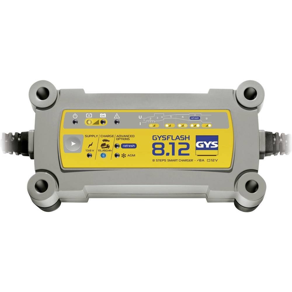 GYS Autobatterie-Ladegerät (Ladungserhaltung, Ladeüberwachung, Auffrischen) Start/Stopp Ladegerät geeignet,