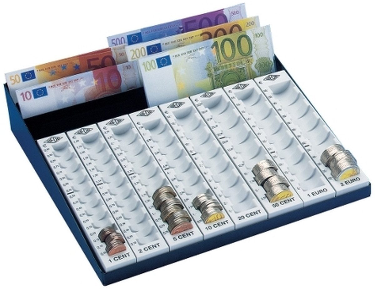 WEDO Geldkassette Kombiniertes Zählbrett schwarz lichtgrau
