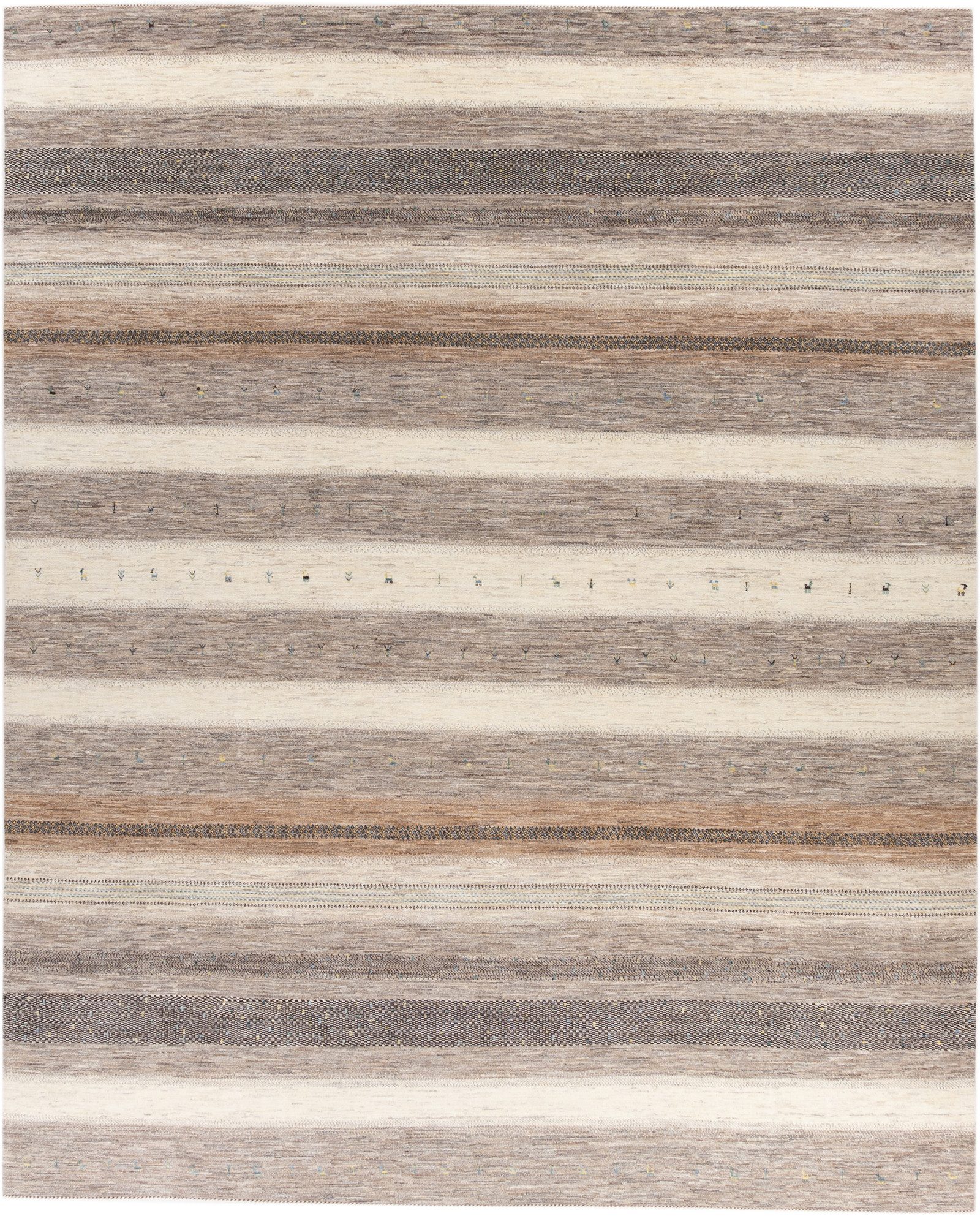 CABBEL Wollteppich Handgeknüpfter Perser Lori Wollteppich Beige Allover 395x488 cm, Rechteckig, Höhe: 20 mm, Handgeknüpftes Unikat aus 100% Wolle – langlebig und natürlich