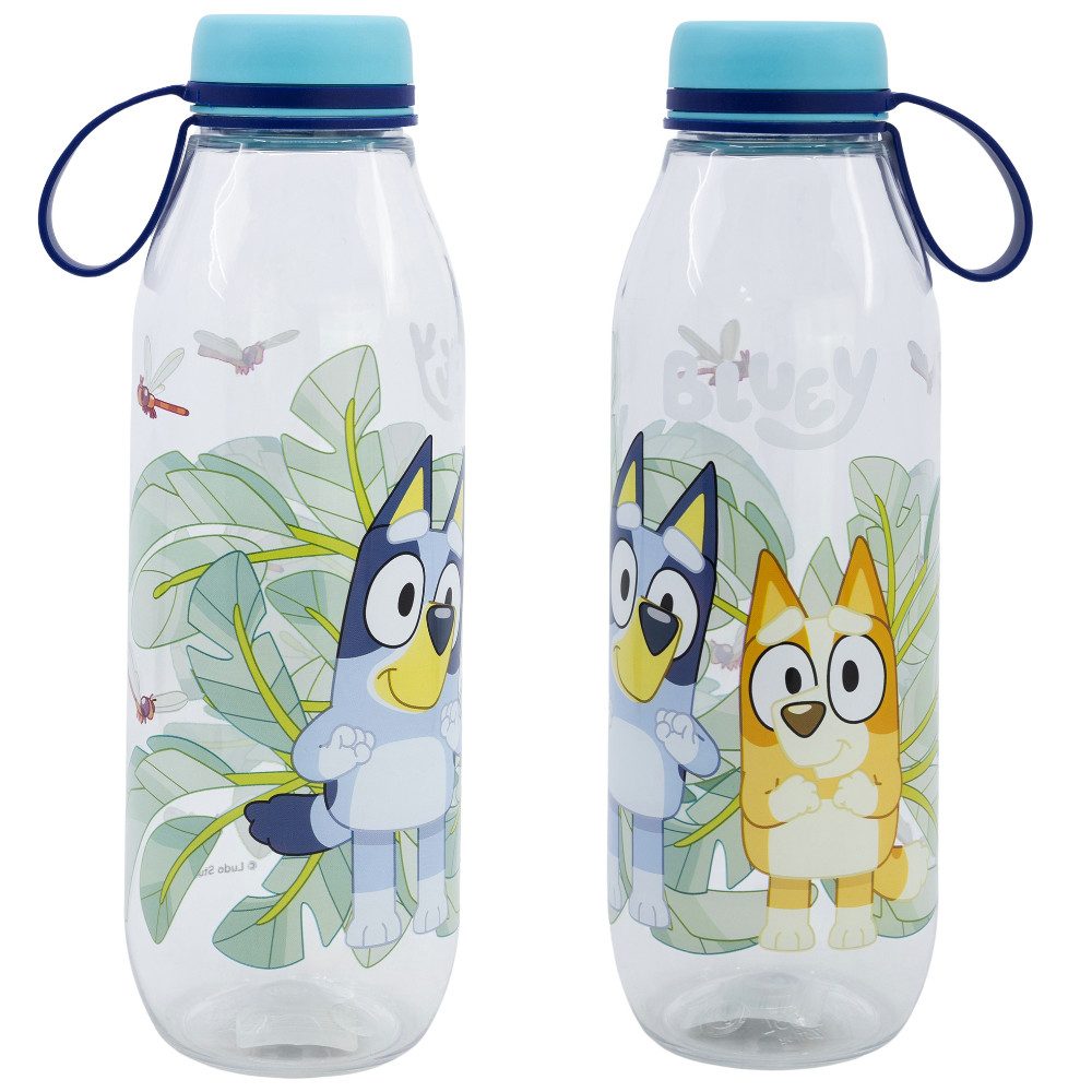 Trinkflasche Bluey Bingo Kinder Wasserflasche Flasche 650 ml Haltegriff
