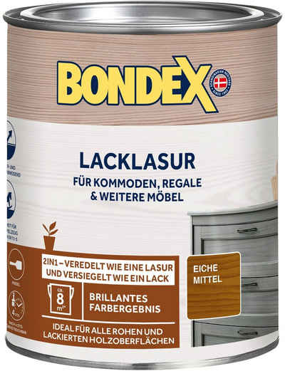 Bondex Holzschutzlasur »LACKLASUR«, Eiche Mittel, 0,75 Liter Inhalt