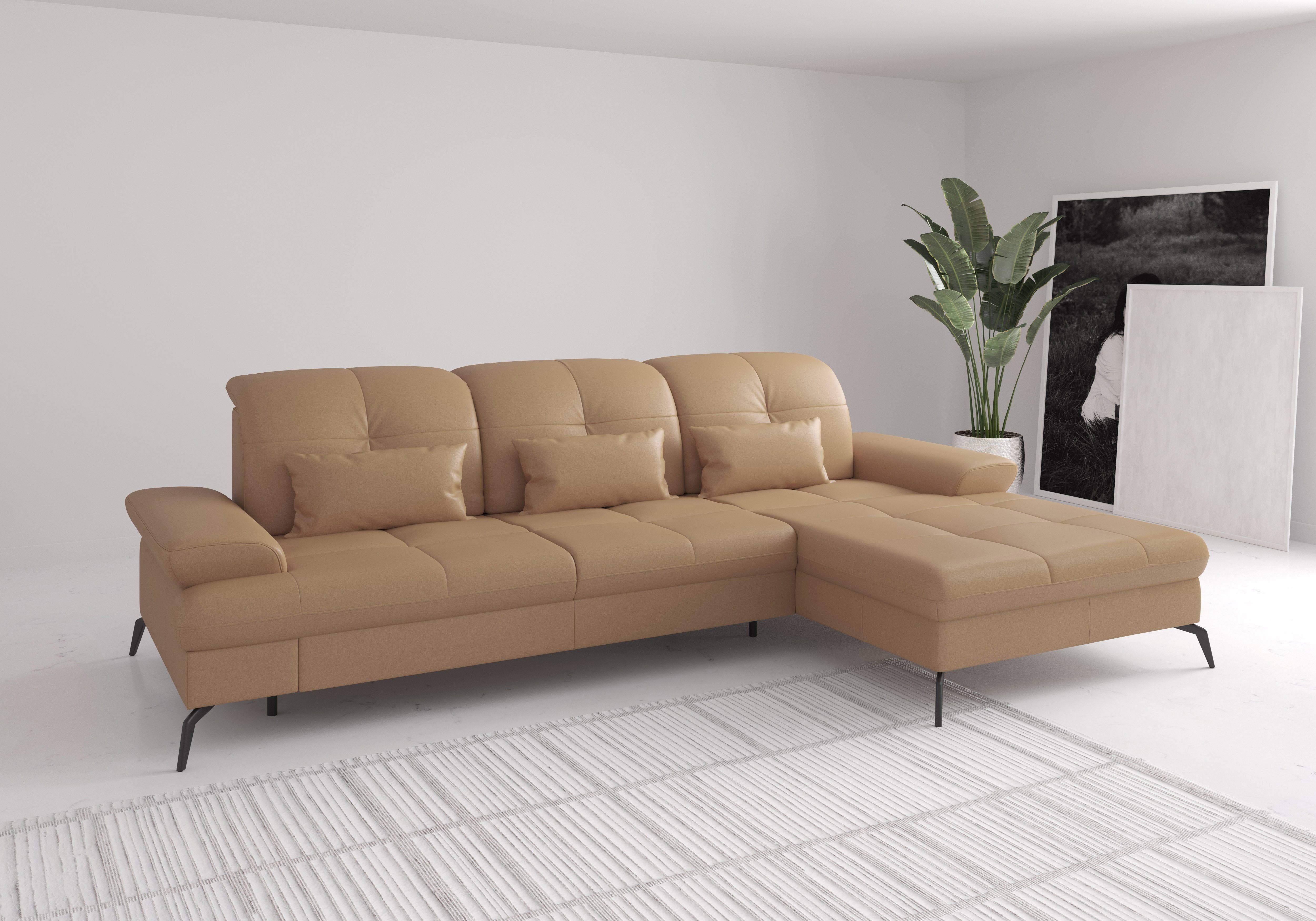 sit&more Ecksofa Amica, L-Form, inkl. Sitztiefenverstellung & Armteilverstellung, wahlweise mit Bettfunktion, Bettkasten und Kopfteilverstellung
