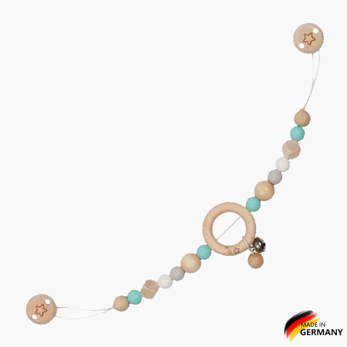 goki Kinderwagenkette Kinderwagenkette Stern (packung, 1-tlg., set), zusätzlichen haptischen Reiz
