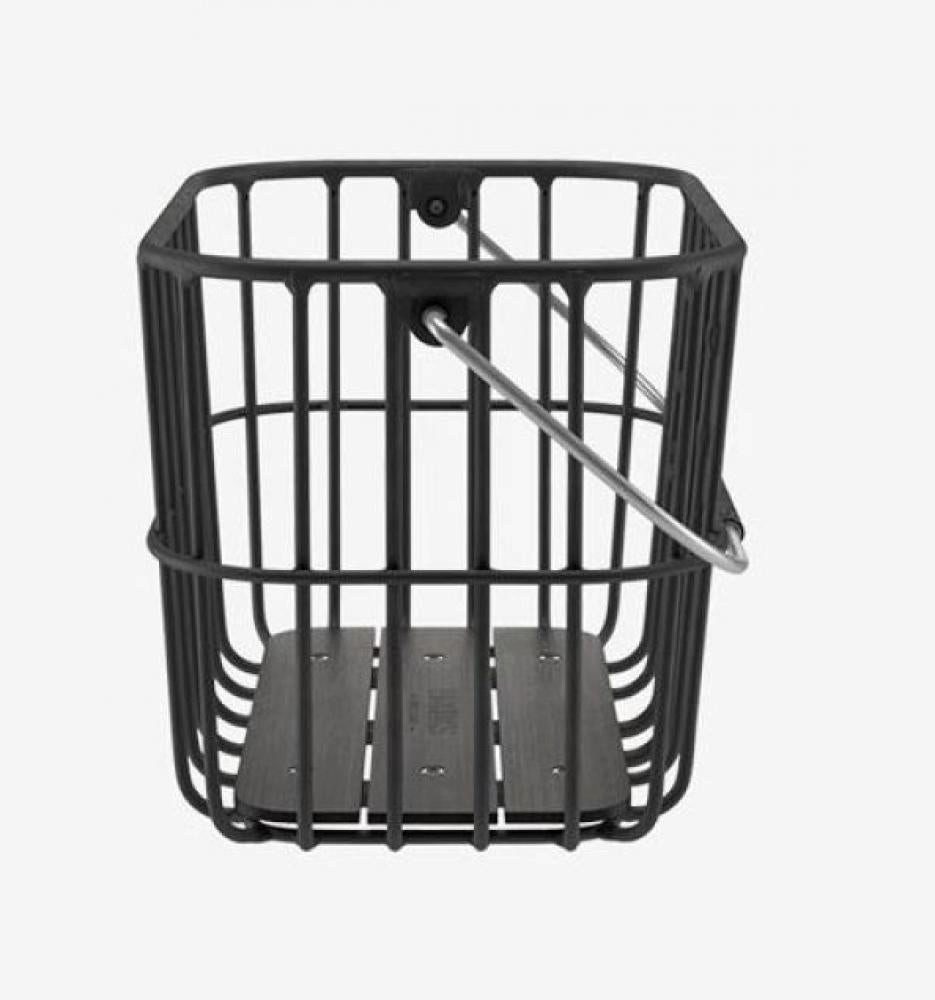 BROOKS ENGLAND Fahrradkorb BROOKS Hoxton Basket Black - eleganter Fahrradkorb 25 Liter aus Alumin