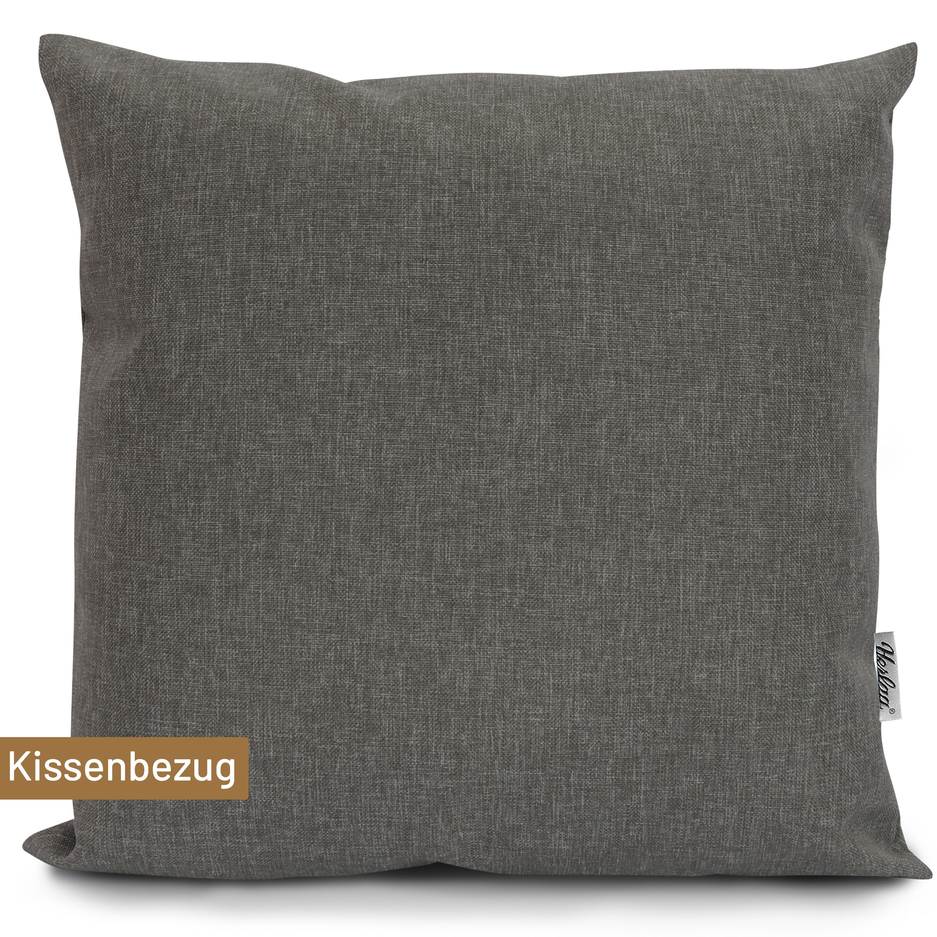 Herlag Dekokissen SUNNY Outdoorkissen Bezug, Garten, 40x40cm oder 50x50cm, Wetterfest, 9 Farben, Nur Hülle