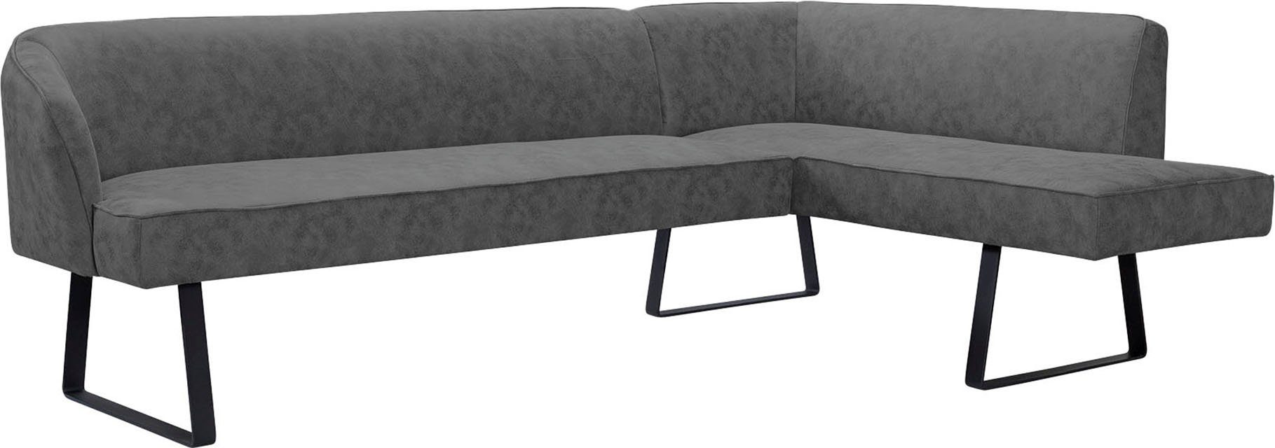exxpo - sofa fashion Eckbank Americano, mit Keder und Metallfüßen, Bezug in verschiedenen Qualitäten – Bild 4 von 5