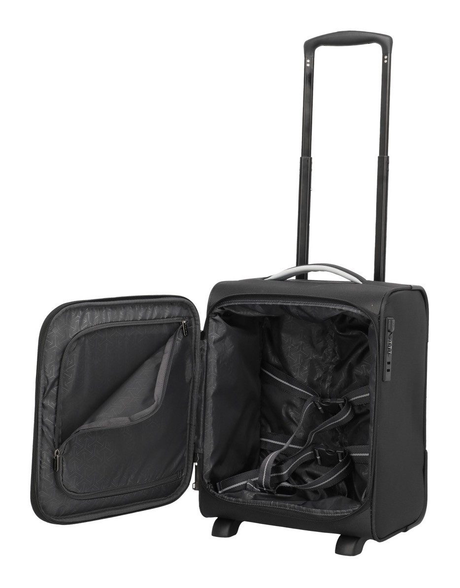 travelite Handgepäck-Trolley JETPACK Wings 2 Cabin Handgepäck Koffer, 2 Rollen, Weichgepäck, passend für Eurowings und viele gängige Airlines – Bild 4 von 5
