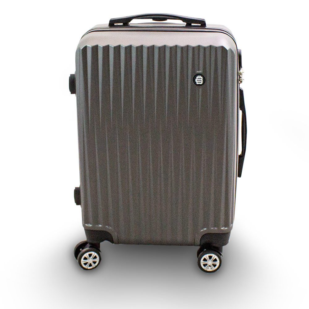 Barut Trolleyset Barut Reisekofferset 3-teilig Modell General Grau, 4 Rollen, (Set, 3 tlg., MS-17077)