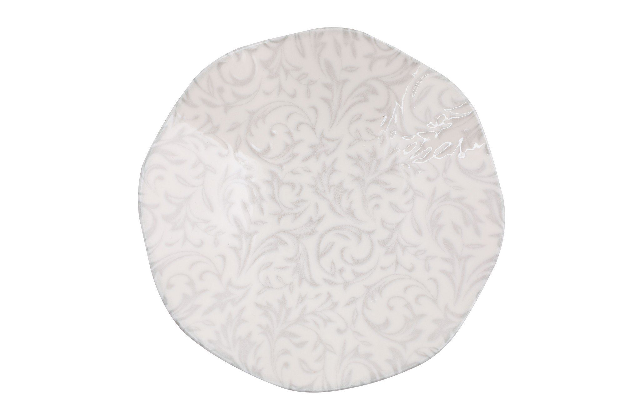 Essservices, Concept 100% Porzellan Hermia Teller-Set Grau,Weiß, GRP1129,