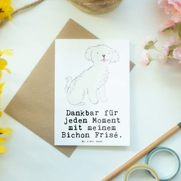 Mr. & Mrs. Panda Grußkarte Bichon Frisé Moment - Weiß - Geschenk, Tierfreund, Hunderasse, Geburt, Einzigartige Motive