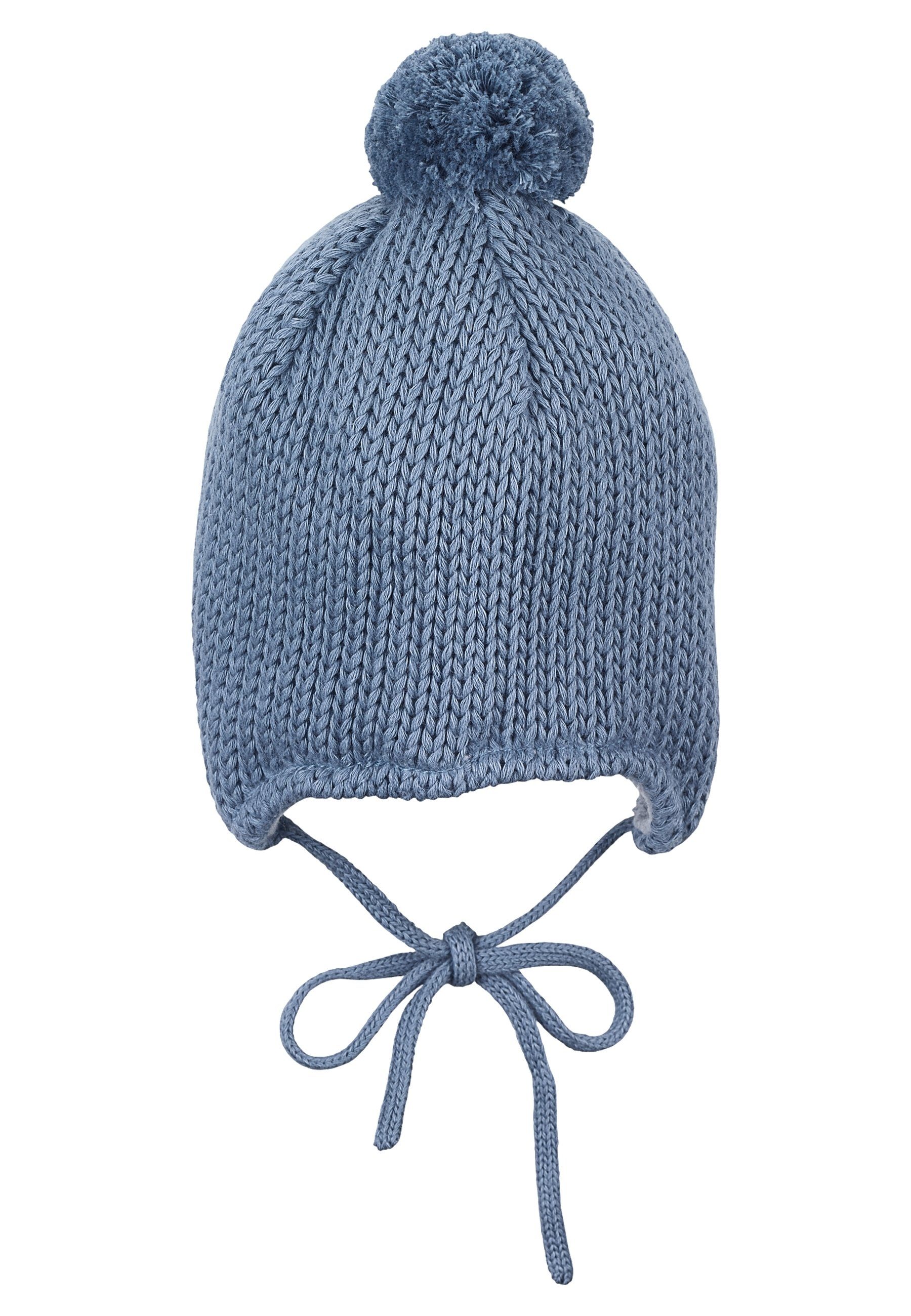 Strickmütze Strickmütze kräftiges (1-St) blau Sterntaler®